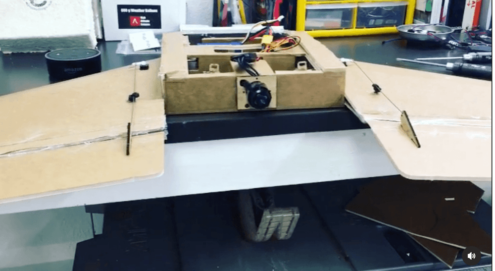 Custom-built RC plane fuselage